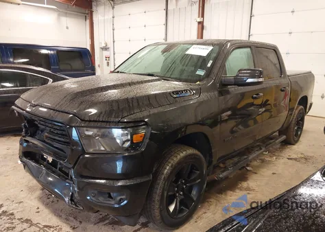 2021 Ram 1500 Big Horn 4X4 5'7 Box from USA, damaged, VIN 1C6RRFFG9MN627087